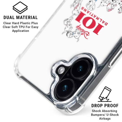 Disney 101 Dalmatians Family iPhone 16 Clear Case